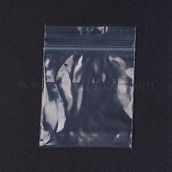 Sacs d'emballage en plastique refermables, joint haut, sac auto-scellant, rectangle, blanc, 7x5 cm, épaisseur unilatérale : 2.1 mil (0.055 mm), 100 pcs /sachet 