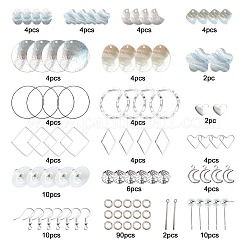 Наборы для самостоятельного изготовления сережек в геометрическом стиле DIY-SC0013-21S