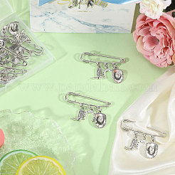 12 шт. брошь из стали West Cowboy в виде прочных английских булавок JEWB-CA00007