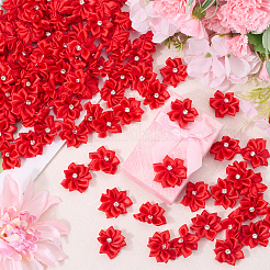 Полиэстер стразы цветок для украшения аппликации своими руками свадьба&nbsp;FIND-WH20001-76B