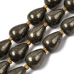 Природного пирита бисер нитей&nbsp;G-Z131-I01-01