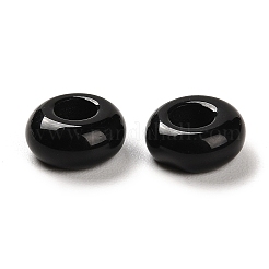 Europäische Perlen aus natürlichem Obsidian&nbsp;G-R488-02F