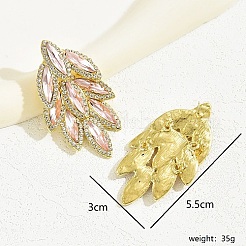 Pendientes de botón de acero inoxidable 201 chapados en oro real de 18k&nbsp;CS0500-1