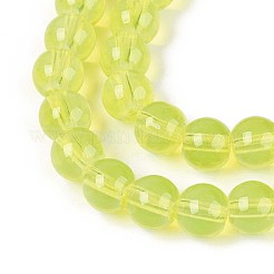 Выпечка окрашенные стеклянные бусины пряди&nbsp;DGLA-Q023-8mm-DB20