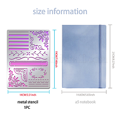 Трафареты для штампов из нержавеющей стали DIY-WH0289-024