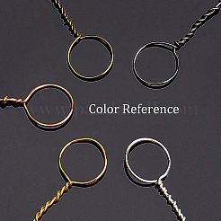 ジュエリー製作用丸銅線  アンティークブロンズ  0.15mm  約656.16フィート（200m）/ロール&nbsp;CWIR-BC0004-0.15mm-01