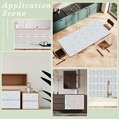 10 pieza de adhesivo para azulejos de imitación de cuero&nbsp;DIY-GF0012-85B