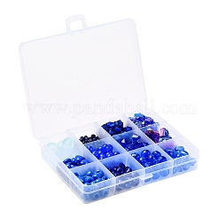 Kit per la creazione di gioielli con bracciale serie blu fai da te&nbsp;DIY-YW0002-66