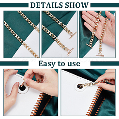 2 шт. 2 х железных цепных ремня для сумок&nbsp;DIY-WR0002-10LG