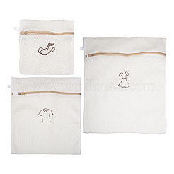 3 sac à linge zippé en maille polyester&nbsp;ABAG-TA0002-22