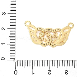 Laiton micro pavé clair zircone cubique liens&nbsp;KK-D357-03I-G