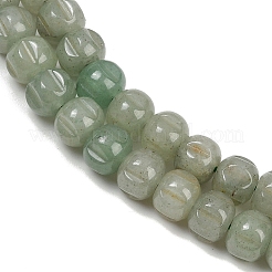 Естественный зеленый авантюрин бисер нитей G-Z080-B12-8x6mm