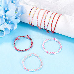 7 pulsera trenzada de cordón de algodón bohemio de 7 colores&nbsp;BJEW-TA0001-29
