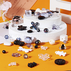 Непрозрачные и прозрачные акриловые бусины&nbsp;MACR-TA0001-48