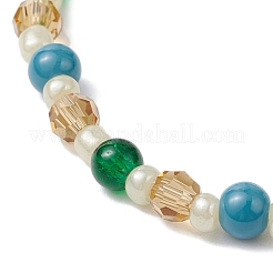 Стеклянные бусины растянуть браслеты BJEW-JB11514