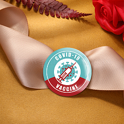 Брошь из белой жести JEWB-WH0012-050