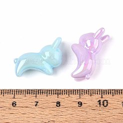 Непрозрачные акриловые бусины с УФ-покрытием OACR-N150-17-01