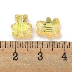 100 шт. Гальванические стеклянные бусины EGLA-P058-HR01