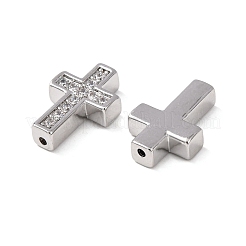 Латунь микропейв прозрачный кубический цирконий&nbsp;KK-Z142-11P