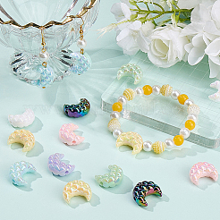 7 цвет непрозрачных акриловых бусин MACR-SC0001-70