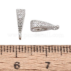 Micro ottone spianare chiari zirconi balle ciondolo&nbsp;KK-G542-03S