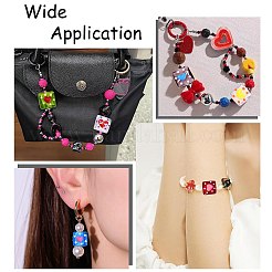 9шт 9 цвета бусины лэмпворк ручной работы&nbsp;LAMP-CJ0002-05