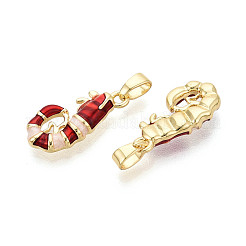 Латунь с эмалевыми подвесками&nbsp;KK-T073-57A-G