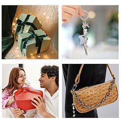 6шт 6-х цветный сплав с пластиковыми мобильными ремешками&nbsp;AJEW-FH0005-71