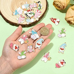 Pendenti smaltati in lega di pasqua 20 pz 10 stili&nbsp;ENAM-FS0004-51