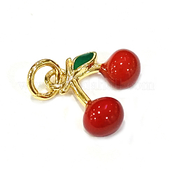 Messing Emaille Anhänger / charms&nbsp;KK-B026-13G