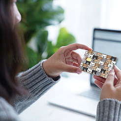 Прямоугольные пластиковые водонепроницаемые наклейки для карт из ПВХ DIY-WH0432-102