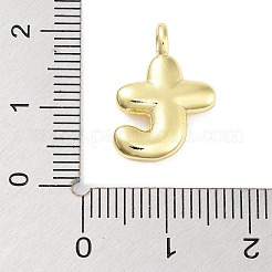 Pendentifs en forme de ballon en laiton plaqué or&nbsp;LS-KK-C050-01G-T