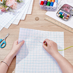 6 шт. 2-х цветная хлопковая прямоугольная ткань для вышивки крестом DIY-AR0004-83