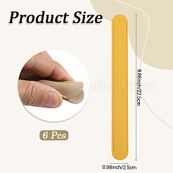 6 шт. 6-цветная искусственная кожаная подкладка для ремня сумки&nbsp;PURS-CL0001-28