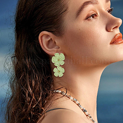 1 пара серег-гвоздиков из сплава рафии&nbsp;EJEW-SP0001-19A