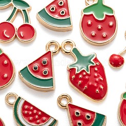 140 шт. 7 стильные подвески из светлого золотого сплава с эмалью&nbsp;ENAM-LS0001-65