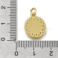 Messing micro pave klare zirkonia anhänger&nbsp;LS-ZIRC-I070-031G