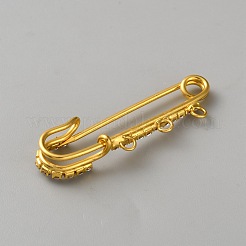 Железные булавки со стразами&nbsp;FIND-CJC0437-037G-01