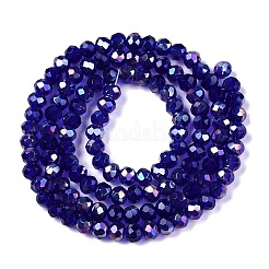 Стеклянные бусины с гальваническим покрытием &nbsp;EGLA-A044-T3mm-B06