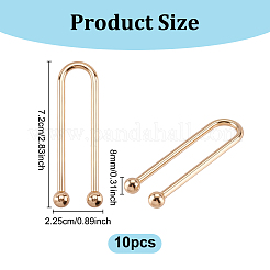 Зажимы для бикини из сплава 10 шт.&nbsp;FIND-NB0006-83G