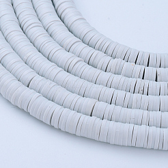 Perles plates en argile polymère fait main rondes&nbsp;CLAY-R067-6.0mm-39