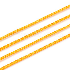 ナイロン編みコード  ジュエリー製作やマクラメ工芸用の中国結び紐  オレンジ  0.4mm  約28~30m /ロール&nbsp;NWIR-C003-02J