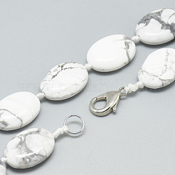 Натуральный Howlite бисерные ожерелья NJEW-S402-10