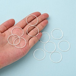 真鍮製フレームコネクター  ニッケルフリー  銀色のメッキ  25x1mm&nbsp;X-EC18725MM-NFS