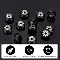 12шт 2-х стилистический пластиковый и стальной шкив&nbsp;AJEW-OC0002-69