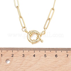 Colliers à chaîne trombone en acier inoxydable 304 pour femmes&nbsp;NJEW-JN06034-01