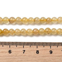 Нити бусин из натурального рутилированного кварца G-OC0003-47