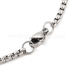 Ретро мандала 201 нержавеющая сталь цепочка созвездие кулон ожерелья для женщин мужчин NJEW-M223-01H