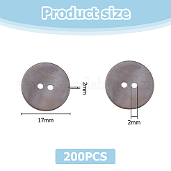 200 Stück flache&nbsp;SHEL-HS0001-04