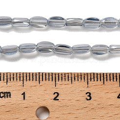 Стеклянные бусины с гальваническим покрытием  EGLA-P064-01A-PL04